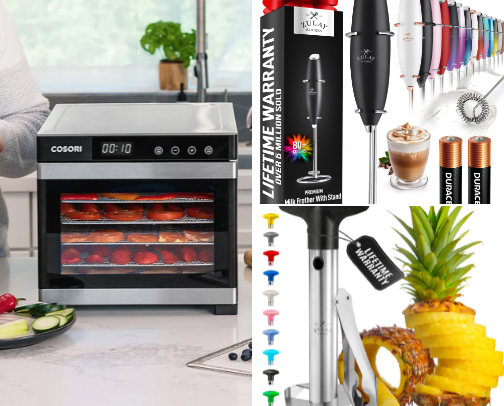 Kitchen appliances cover photo collage