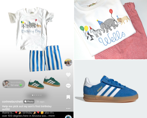 First Birthday Boy Outfits cover photo collage