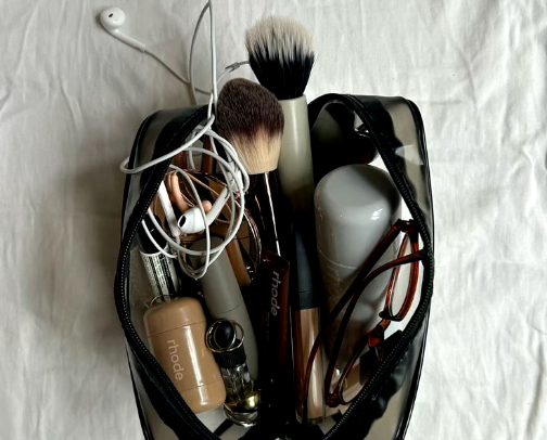 my makeup bag cover photo collage