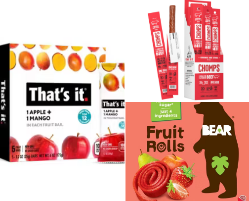 Dye free snacks for kids cover photo collage