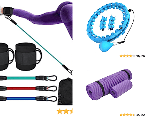 Workout essentials. cover photo collage