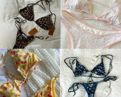 swimsuit and bikinis ☀️🥥🐚 cover photo collage