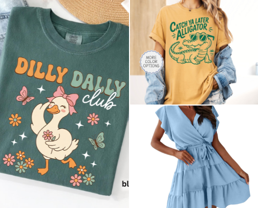 Women & girls Spring & Summer clothing cover photo collage