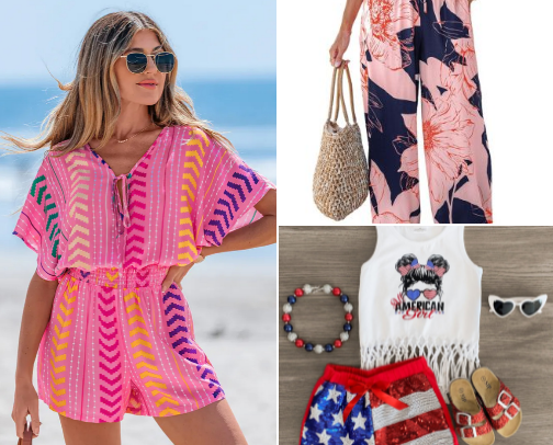 Women & girls Spring & Summer outfits cover photo collage