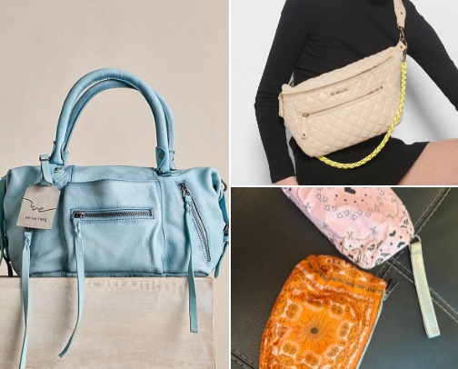 June Selects bags and accessories cover photo collage