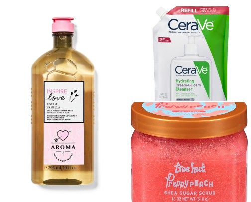 must haves for shower routine cover photo collage