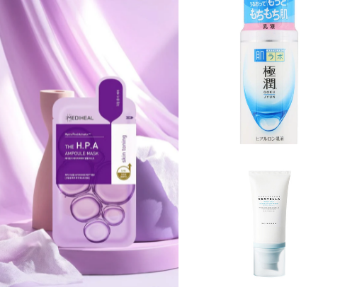 Skincare for dry skin cover photo collage