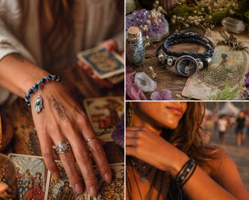Boho Jewelry - Rings, Necklaces, Bracelets ++ cover photo collage