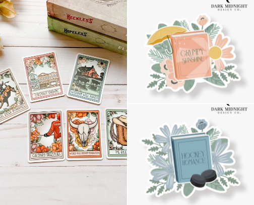 Bookish Stickers cover photo collage