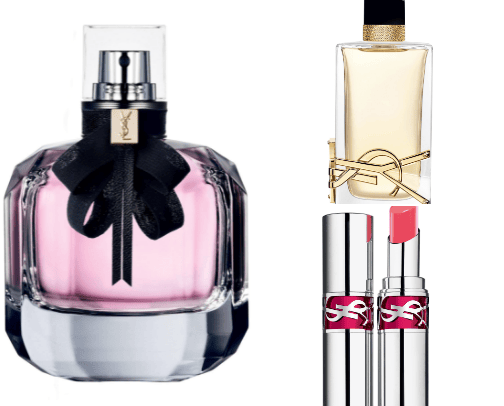YSL favs perfumes and lipstick cover photo collage