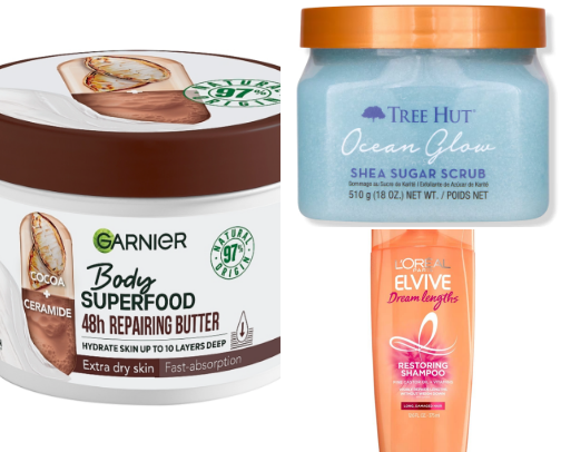 affordable body/hair products - cus we like things on budget 😉 cover photo collage