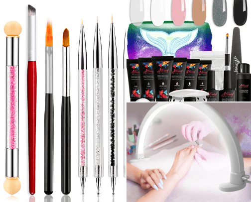 At Home Nail Care Accessories cover photo collage
