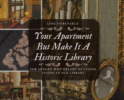 Your Apartment But Make It a Historic Library cover photo collage