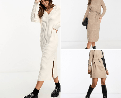 autumn dresses cover photo collage