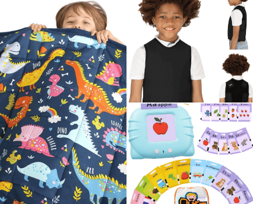 Autism mom approved items cover photo collage