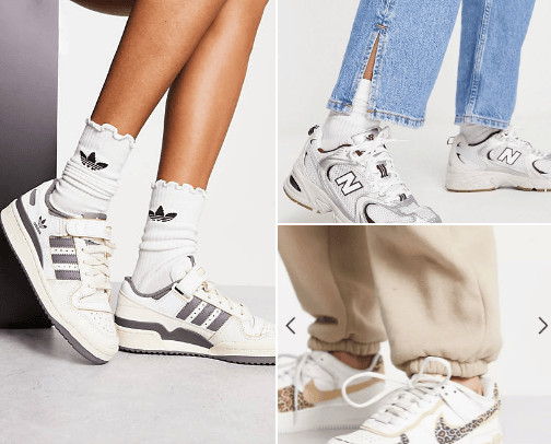 selection of sneakers cover photo collage