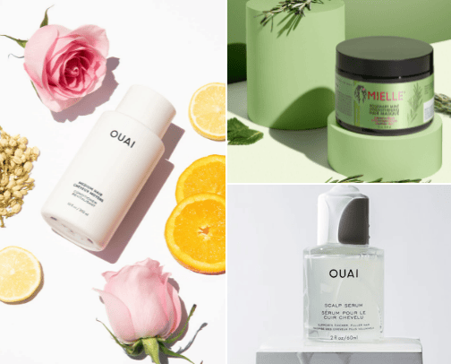 Hair care cover photo collage
