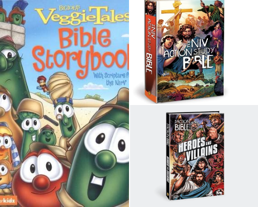 Christian books for children cover photo collage