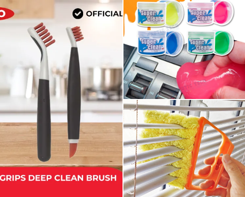 The Clean Slate: Clever Tools for an Effortless Home cover photo collage