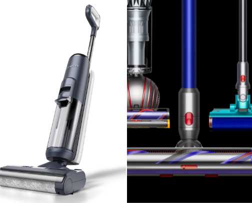 Cleaning appliances cover photo collage