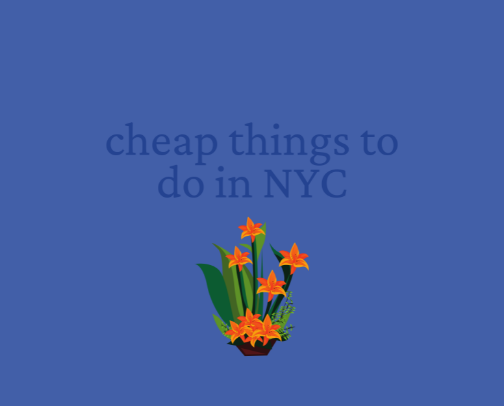 cheap things to do in nyc cover photo collage