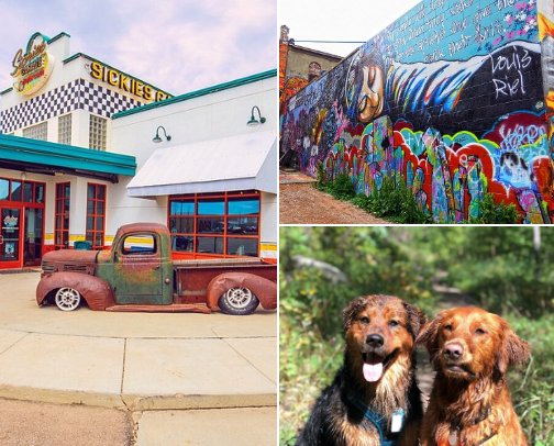 ThingS To dO iN RAPID CITY🧑‍🎨🐕‍🦺⛺🍕 cover photo collage