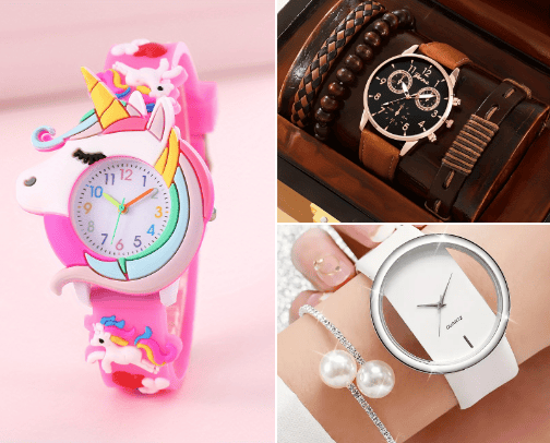 Wristwatch cover photo collage