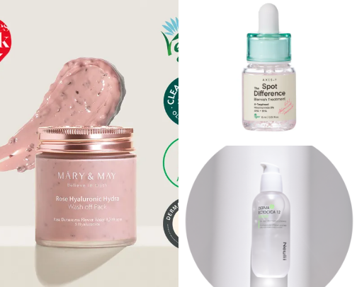 Daily skincare routine cover photo collage