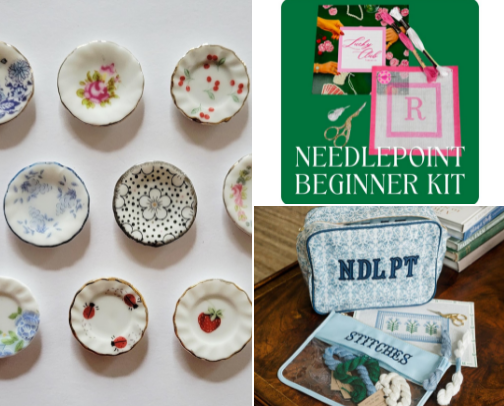 Needlepoint Necessities for Crafty Girls cover photo collage