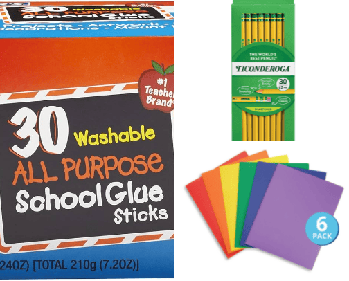 School Supplies or Classroom Supplies cover photo collage