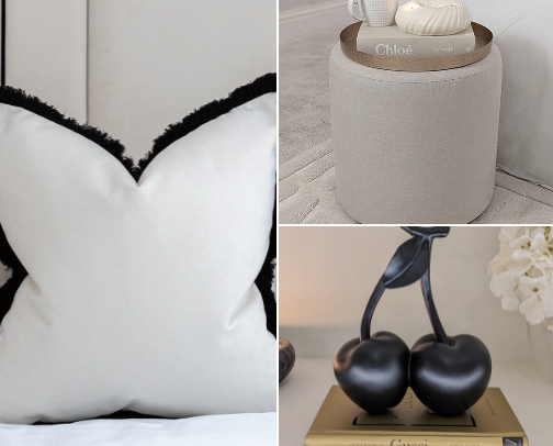 Chic bedroom decor 🎱 cover photo collage