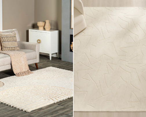 Collection of Contemporary Rugs in White & Neutral Tones 🤍 cover photo collage