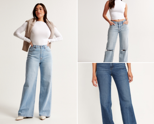 Fave jeans as a midsize girly 👖 cover photo collage