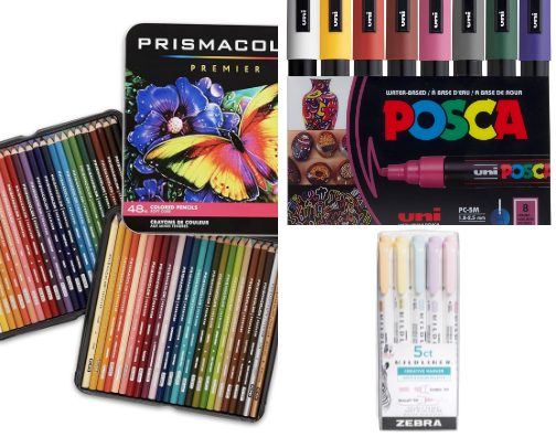 My go to art supplies! cover photo collage