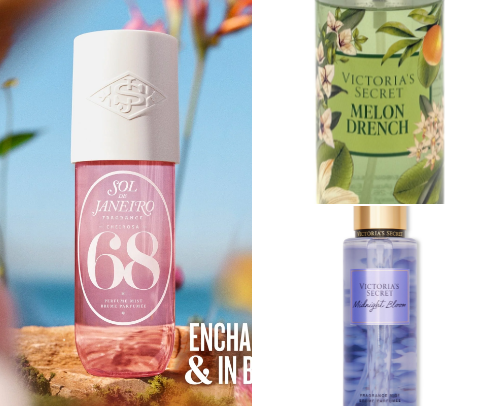 perfumes and body mist cover photo collage