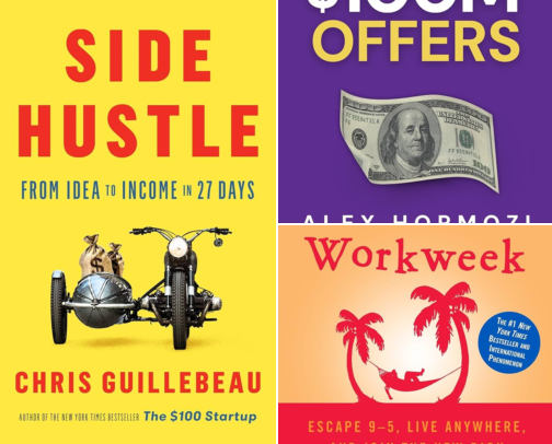 Best Books for Side Hustlers & Small Business Owners cover photo collage