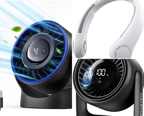 USB Desk Fan. cover photo collage