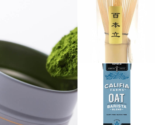 The Ultimate Matcha Latte Kit cover photo collage