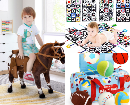 Safe & engaging Baby & Toddler Toys for Little Ones cover photo collage