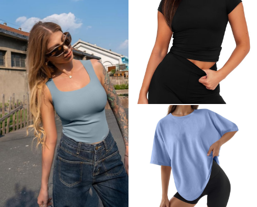 Skims inspired Wardrobe essentials on AMAZON cover photo collage