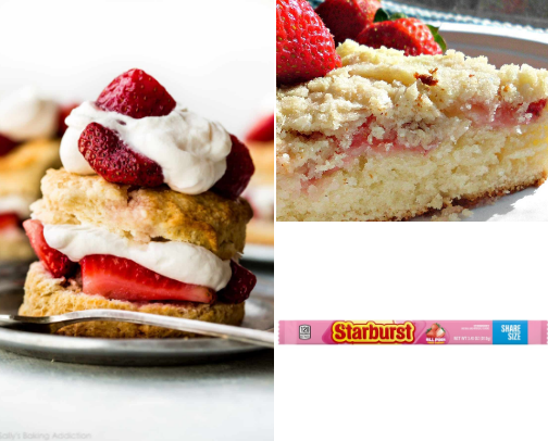 Strawberries cover photo collage