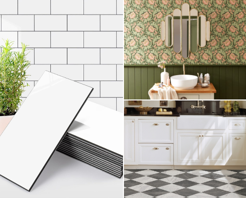 Bathroom cover photo collage