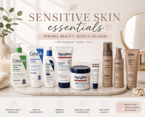 ✨ Simple Beauty - Sensitive Skin ✨ cover photo collage