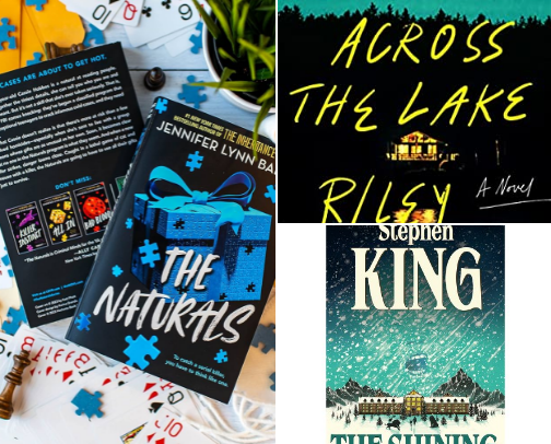 BINGEABLE mysteries and thrillers🩸 cover photo collage