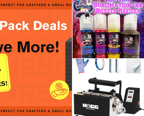 Sublimation Tumbler Needs cover photo collage