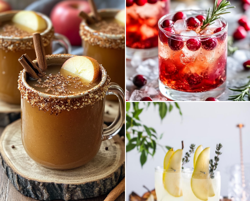 Gobble Up These Cozy Cocktails for Turkey Day cover photo collage