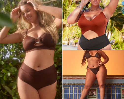 💋 Hot Girl Swim: Curvy, Unbothered, and Owning Every Wave — 20 Plus-Size Swimsuits That Prove Sexy Has No Size cover photo collage