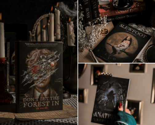 Spooky Season Book Recs cover photo collage