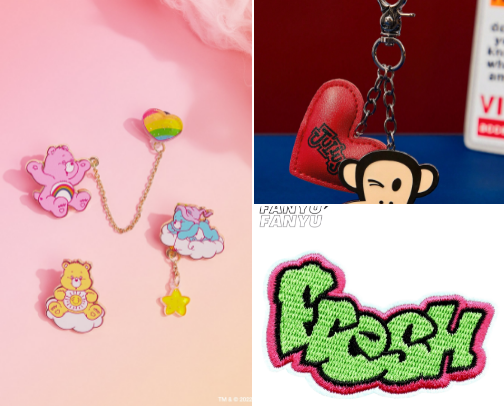 Trendy junky patches + charms cover photo collage