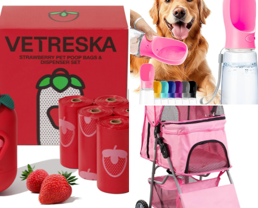 Dog mom essentials cover photo collage